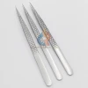 Silver Stainless Steel Lash Tweezers with Free Custom logo/Hand Tested Eyelash Extension Tweezers
