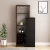 Import Stylish wine storage home furniture cabinet black wooden foldable mini bar table set from China