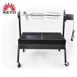 suckling pig roaster cyprus bbq grill outdoor charcoal rotating bbq electrical motor cyprus grill spit rotisserie