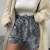 Import Summer Style Hot sale  Elastic High Waist Snake Print Women Shorts With Belt from China