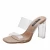 Import Summer Transparent Sexy Rubber Classic Sandal Womens Elegant High Heel Shoes from China