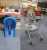 Import Supermarket shopping trolley cart with baby seat chair from China