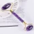 Support Dropshipping Amethyst Jade Roller for Face Massager with Zinc Alloy Metal Double Heads