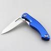 Swiss quality aluminium flat handle folding camping Knife with lock