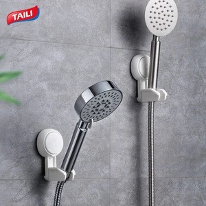 TAILI Durable With Two Angles Bathroom Accessories with Suction Hook Shower Head Holder for Bathroom