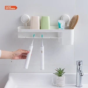 TAILI High Quality Organizer Plastic Razor Holder Storage Shower Suction Holder Toothbrush Holder For Bathroom Accessory