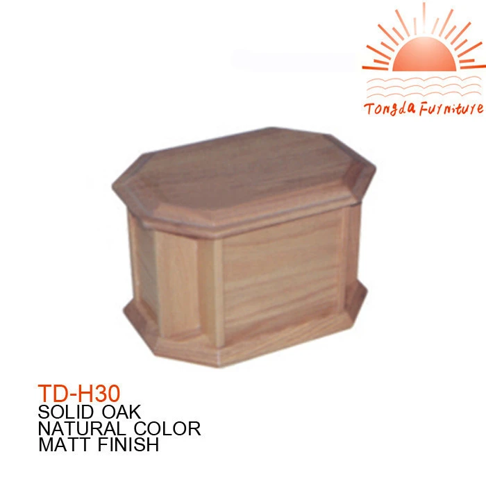 TD-H30 mini wooden factory export pet coffin box  factory price wooden urn