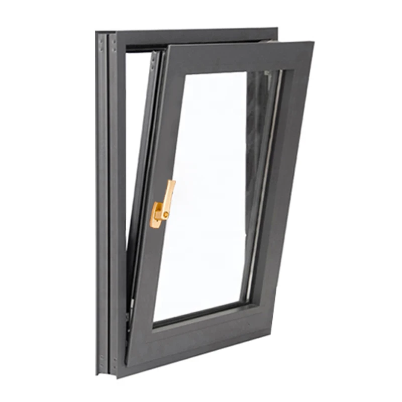 thermal break heat insulation sound proof aluminum insulated tilt and turn casement inswing window
