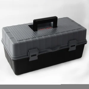 Thick plastic three-layer folding toolbox multifunctional household maintenance tool box car 16 inches wide Tool Set Tool Kit