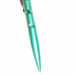 Titanium Bolt Action Tactical Pen with LED Light Purple light Red Laser Pointer