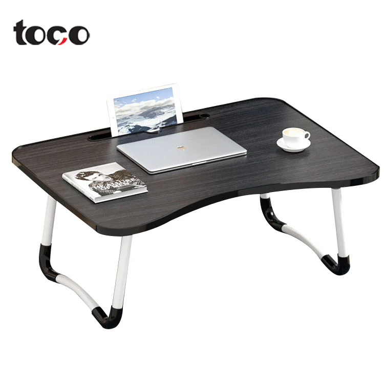 TOCO Ergonomic Flexible MDF Metal Portable folding Laptop Stand Adjustable Bed Tray Table