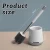 Import Toilet Brush Soft Bristle Toilet Brush Holder Wall-mounted/Floor-standing Bathroom Cleaner Bathroom Accessories Sets from China