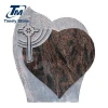 Tombstones and monuments heart cross headstone