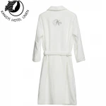 Top Quality 100% Cotton Hotel SPA Beach Men Women Soft Flannel Coral Velvet Bathrobe