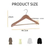 Top Quality Wholesale Logo Customized Hotel Wide Shoulder Wood Hangers Boutique Wooden Suit Hangers stand