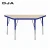 Import Trapezoid Whiteboard primary School classroom furniture children table chair adjustable Activity children table and chair set from China