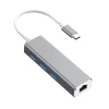 Type usb C Hub Adapter 3 Ports USB 3.0 Type-C to Rj45 Lan Gigabit Ethernet Network Splitter Adapter
