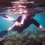 Underwater Flashlight 2 Mode Diving Flashlight Waterproof Underwater Torch for Scuba Diving  IPX8 Waterproof Snorkeling
