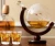 Import Unique Gift Set /Whiskey Decanter Globe with 8 Shot Glasses (Large 850 ml) World Map Liquor Dispenser from China