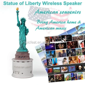 USA tourist Statue of liberty wireless speaker resin souvenirs