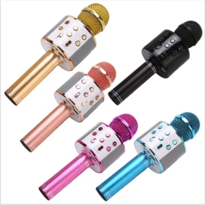 USB wireless WS 858 Microphone KTV Karaoke Handheld Mic Speaker Wireless Microphone for Smartphone