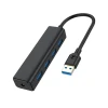 USB3.0 4 port HUB with micro USB charging port High speed switched USB hub 3.0