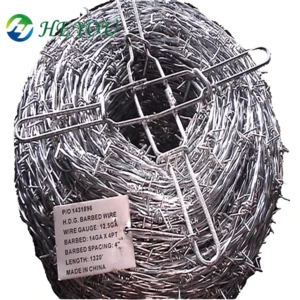 used protection BS4483 British standard Q195 material 2.5*2.0mm traditional twisted galvanized barbed wire price per roll kenya