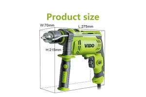 VIDO portable power tools 750w 13mm  hand impact driver hammer drill with belt hook at a good price