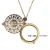 Import Vintage hollow out magnifying glass pendant necklace pocket watch fashion sweater chain necklace women  jewelry from China