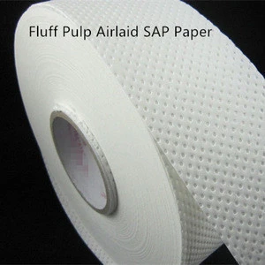 virgin wood pulp SAP paper absorbent airlaid paper