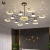 Import VVS New design black golden led iron modern home office living room luxury chandeliers light from China