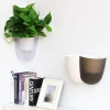 Wall hanging planter, corner wall planter, self watering flower pot for indoor decoration and home decoration