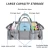 Import Waterproof Hanging Baby Nursery Organizer Caddy Diaper Bag with UVC Sterilizer Compartment from China