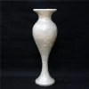 White Sea Shell Planters Mother Of Pearl Floor Shell Vase For Hotel Decoration