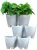Import White Vegetable Garden Living Wall Indoor Garden Pots Vertical Planter from China