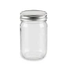 Wholesale 16oz 500ml Storage Glass Mason Jars and Containers with Metal Lids for Pickles