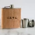 Import Wholesale cheap custom design promotional gift stainless steel whiskey wine pot pocket wooden hip flask from China