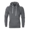Wholesale Cheap Mens Hoodie High Quality Street Wear Hoodie 100 Polyester Solid Tracksuit With Pocket