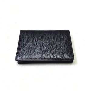 Wholesale colorful simple design business 30pcs card slots genuine leather name card holder