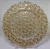 Import wholesale custom colored round 32 cm clear glass charger plates from China