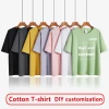 Wholesale custom logo T Shirt Sublimation Print With pattern DIY homemade color printing