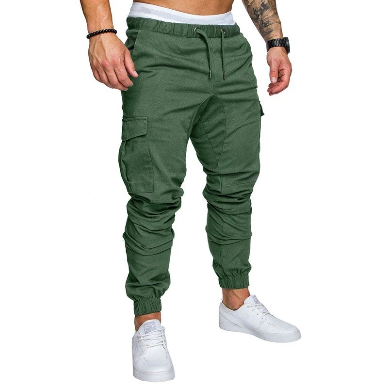 Wholesale Custom Polyester Cargo Joggers Pants Men