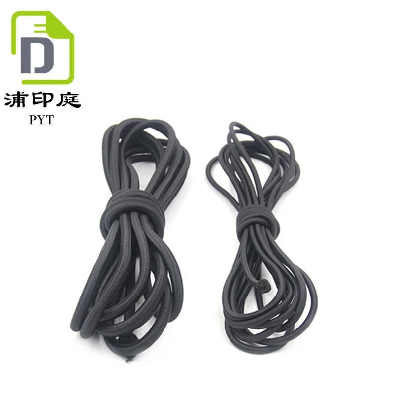 Wholesale custom strong stretch Elastic rope bungee shock cord for shoelaces drawstring cord
