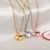 Import Wholesale Delicate Stainless Steel Heart Pendant Necklace Silver Gold Rose Gold Plated Necklace from China