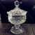 Import Wholesale Fashion Flower Shape Design Crystal Clear Glass Snacks or Fruit Cup or Sugar Bowl With Lid from China