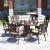 Import Wholesale furniture casting aluminum vintage restaurant outdoor patio garden table and 4 chairs set from China