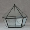 Wholesale geometric glass greenhouse keepsake flower Box jewelry box