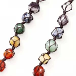 wholesale Healing Reiki Tumbled Gem Stones Tassel Home Wall Window Decor Natural Stone Irregular Car 7 Chakra Pendant Hanging