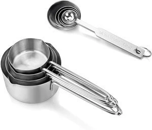 Wholesale high quality stainless steel measuring spoons and measuring cups kitchen tools set