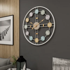 Wholesale Metal Roman Numeral Home Decor Goods Wall Clocks